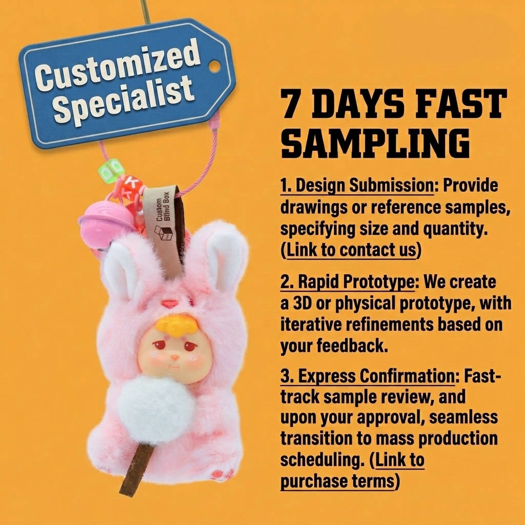 OEM Cute Custom Stuffed Plush Toy Cartoon Soft Plush Gifts for Festival Mystery Blind Box Custom Plush Keychain