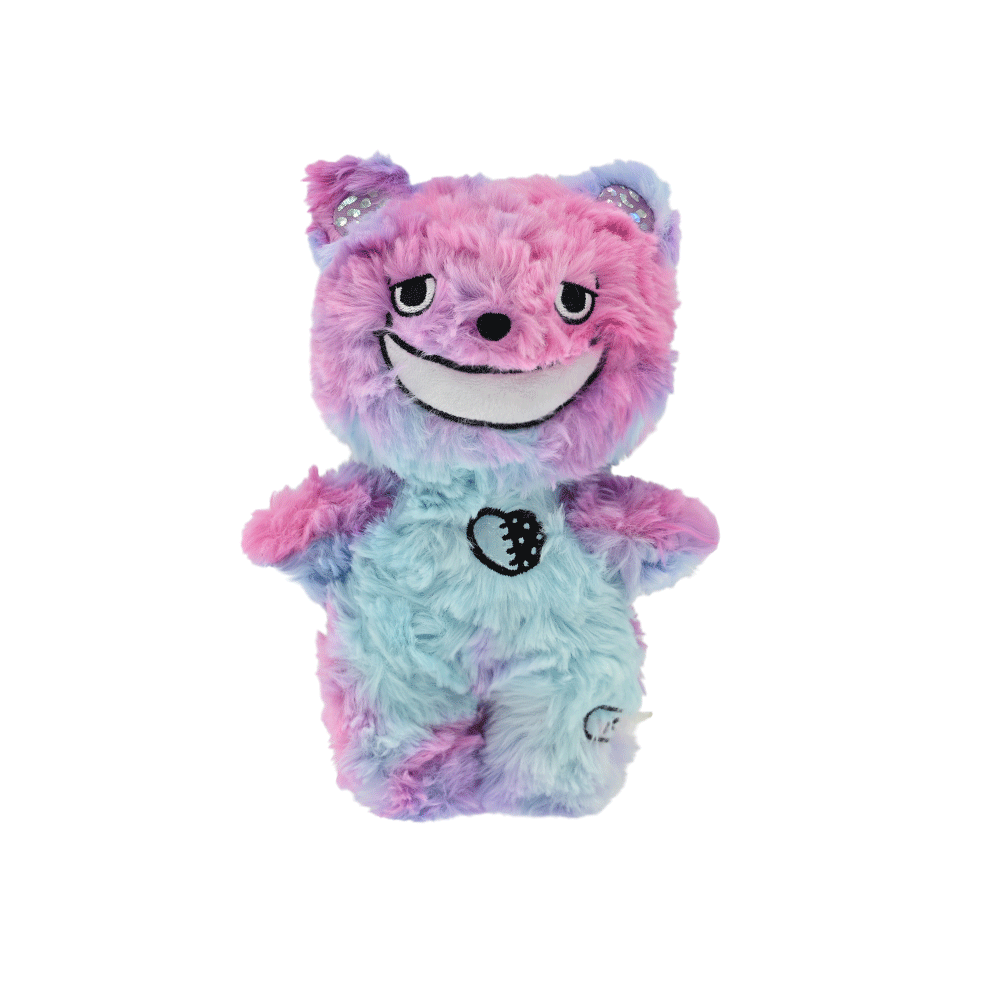 Custom Plush Toy Eco Friendly Shaggy Fur Bear Hand Puppet Custom Logo Embroidery for Kids Play Gift