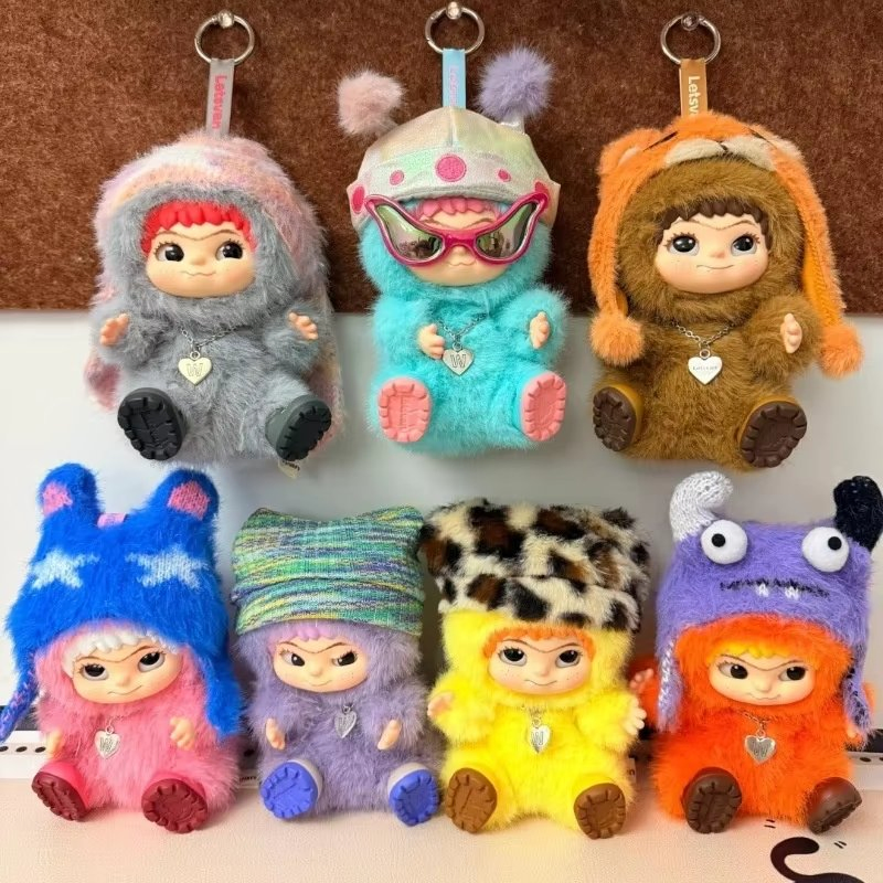 Wakuku Trendy Series Blind Box Handmade Plush Cute Doll Bag Pendant Mystery Surprise Box Action Figure Gift Toys