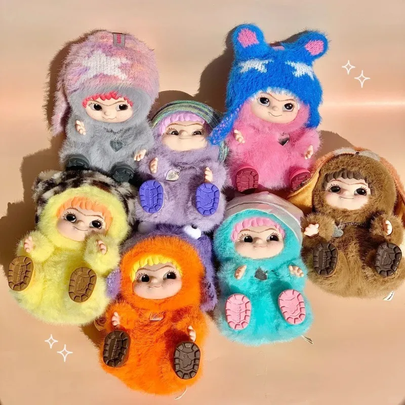 Wakuku Trendy Series Blind Box Handmade Plush Cute Doll Bag Pendant Mystery Surprise Box Action Figure Gift Toys