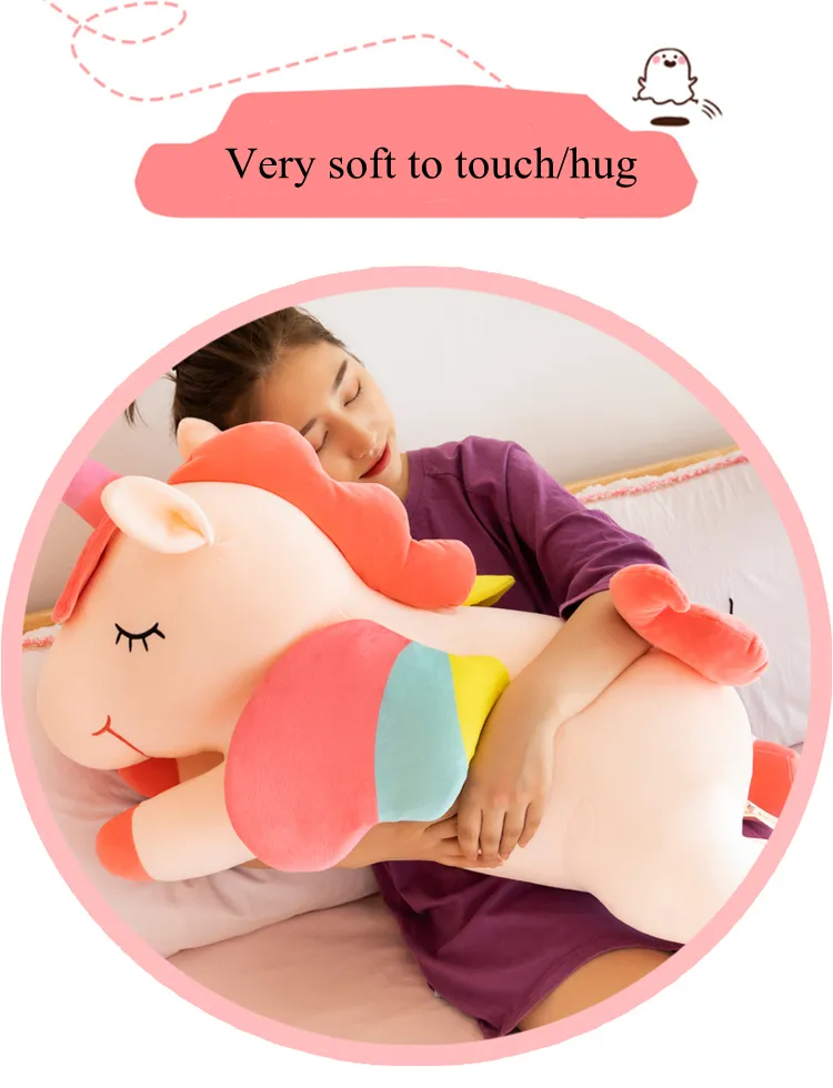Wholesale Stuffed Giant Pink Soft Plush Factory Unicorn Animal Custom Toy