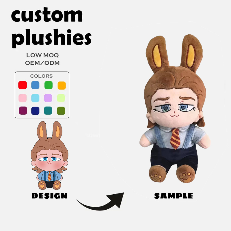 Custom Made Plush Toys Exquisite Plush Idol Dolls Wonderful Collectible Cartoon and Anime Plush Figure Toy for Kpop Star