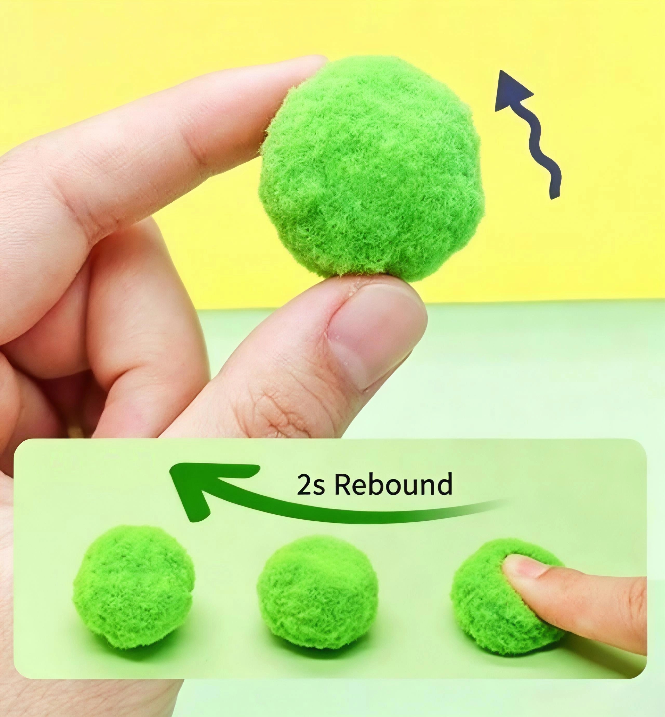 Cartoon Style Stocked High Elastic Polyester Plush Ball Colorful Handmade Soft Interactive Cat Toy Indoor Pet Playing