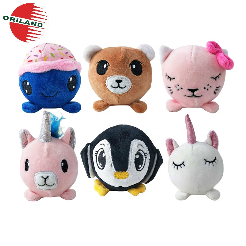 Memory Foam Stuffed Cute Soft Slow Rebound Mini Plush Animal Stress Ball Toys