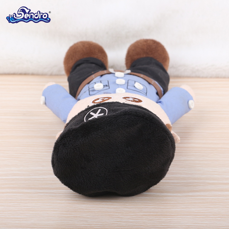 Customized 100% Polyester Plush Character Policeman Plush Doll Toys for Kids