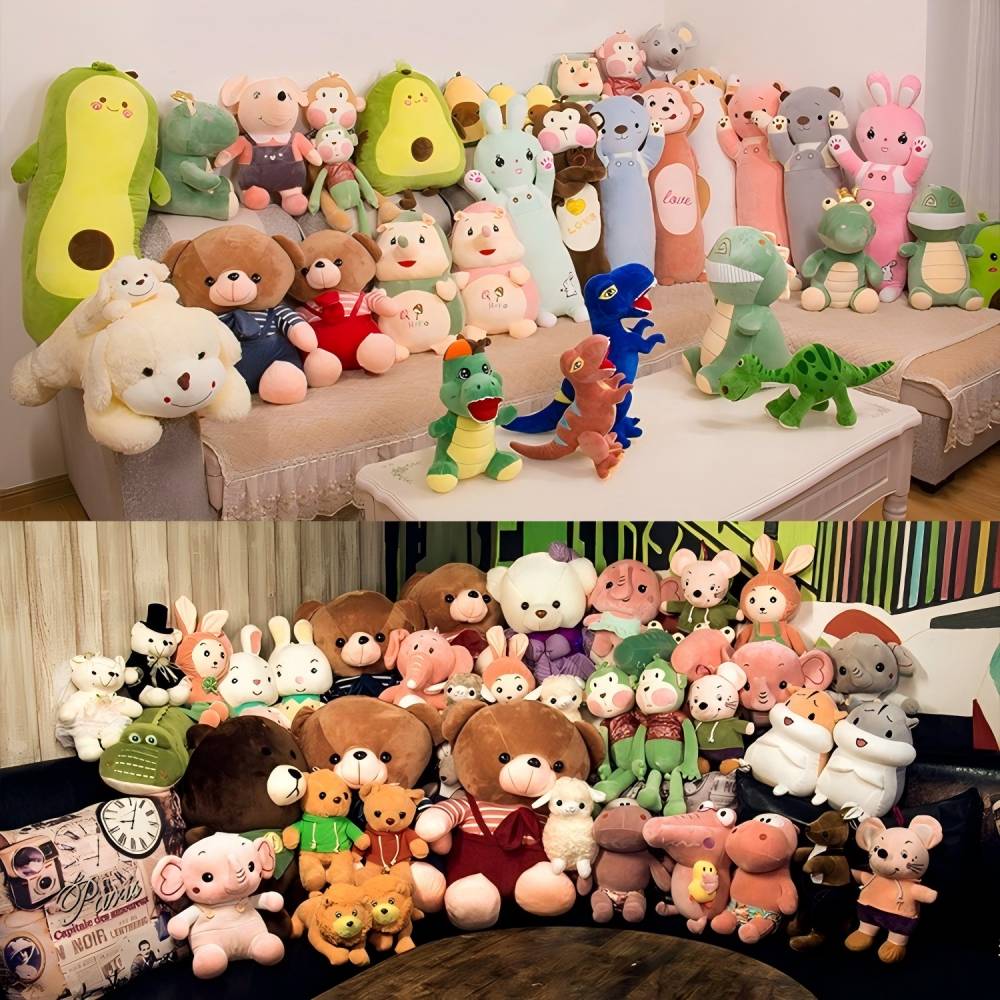 Wholesale Cute Plush Keychain Anime Doll Pendant Mini Claw Machine Toys