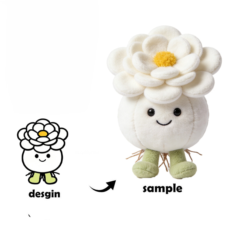 Custom High Quality OEM ODM Custom Soft Plush Toy Plant Design PP Cotton Filled Manufacturer