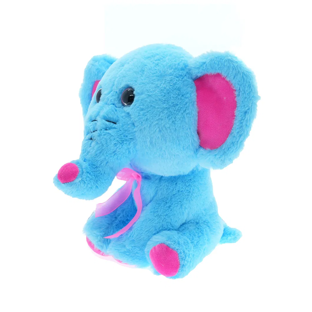Custom Doll Baby Promotional Gift Sitting Elephant Plush Stuffed Toys