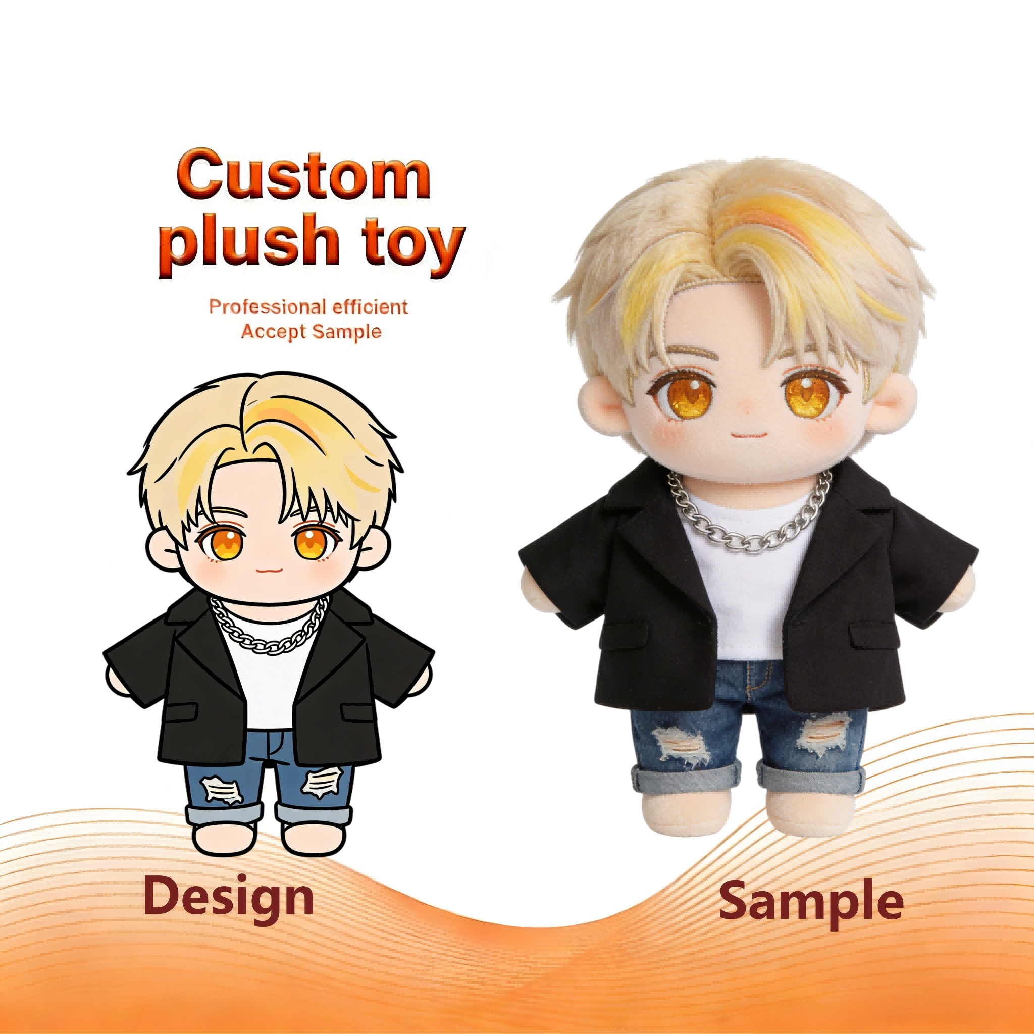 Custom Soft Stuffed Toy Country Style Girl Amusement Park Merchandise Custom Cotton Doll