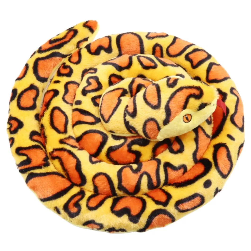 Amazon Hot Sale Giant Custom Lifelike Stuffed Animal Soft Plush Snake Toy