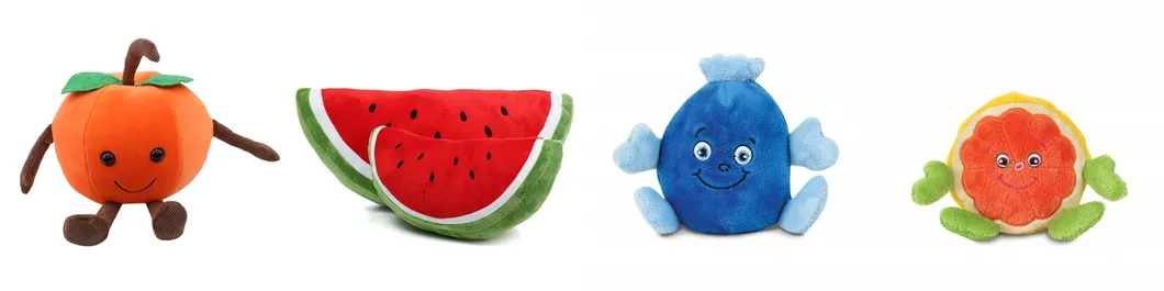 Fruit Collection Plush Soft Stuffed Custom Gift Handmade Toys