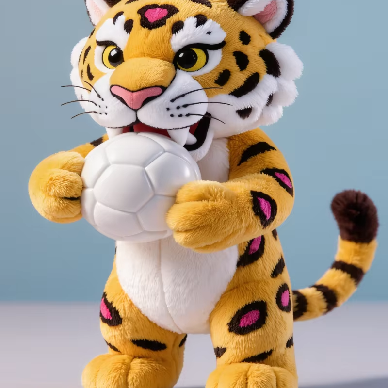 Wholesale Soccer Mascot Plush Dog Toy Football Tournament Theme Factory Price Bulk Stuffed Squeaky Pet Chew Toy Supplier Global