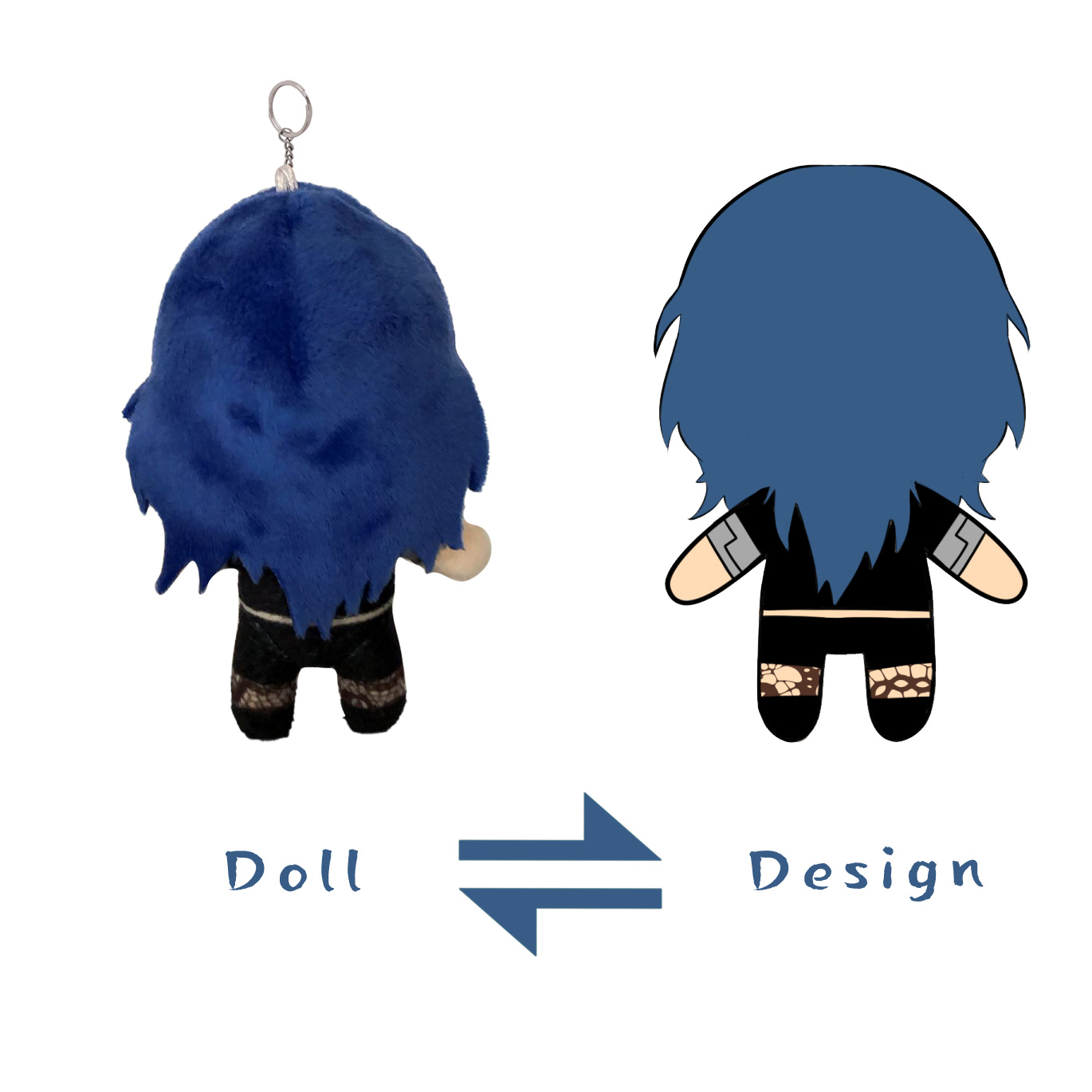 Plush keychain doll 4
