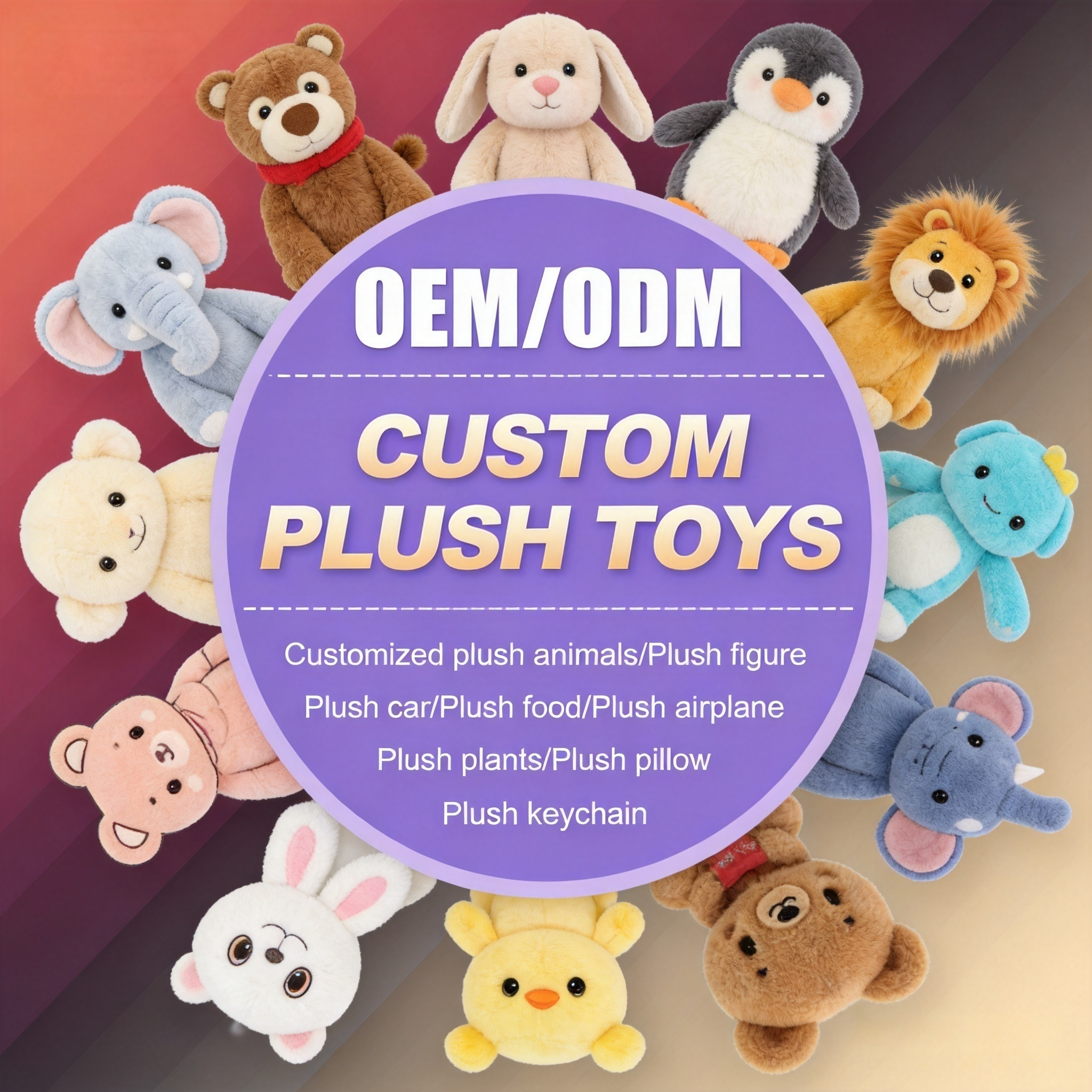 Personalized Gift Custom Baby Plush Toy Embroidered Super Soft Plush with PP Cotton Filling for First Easter Stress Relief