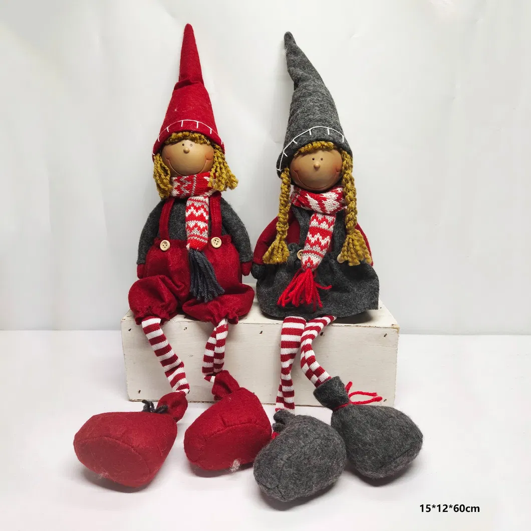 Handmade Plush Doll Textile Soft Gnome Toy Detail 5