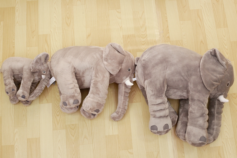 Best Selling 40cm Super Soft Stuffed Elephant Pillow Action Figure Comfort Toy for Baby Children PP Cotton Filled Plush Toy Gift