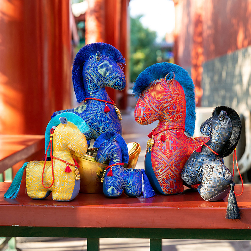2026 Year of the Horse Mascot Plush Toy Doll Roman Plush Toy Fabric Doll Company Annual Meeting Gift