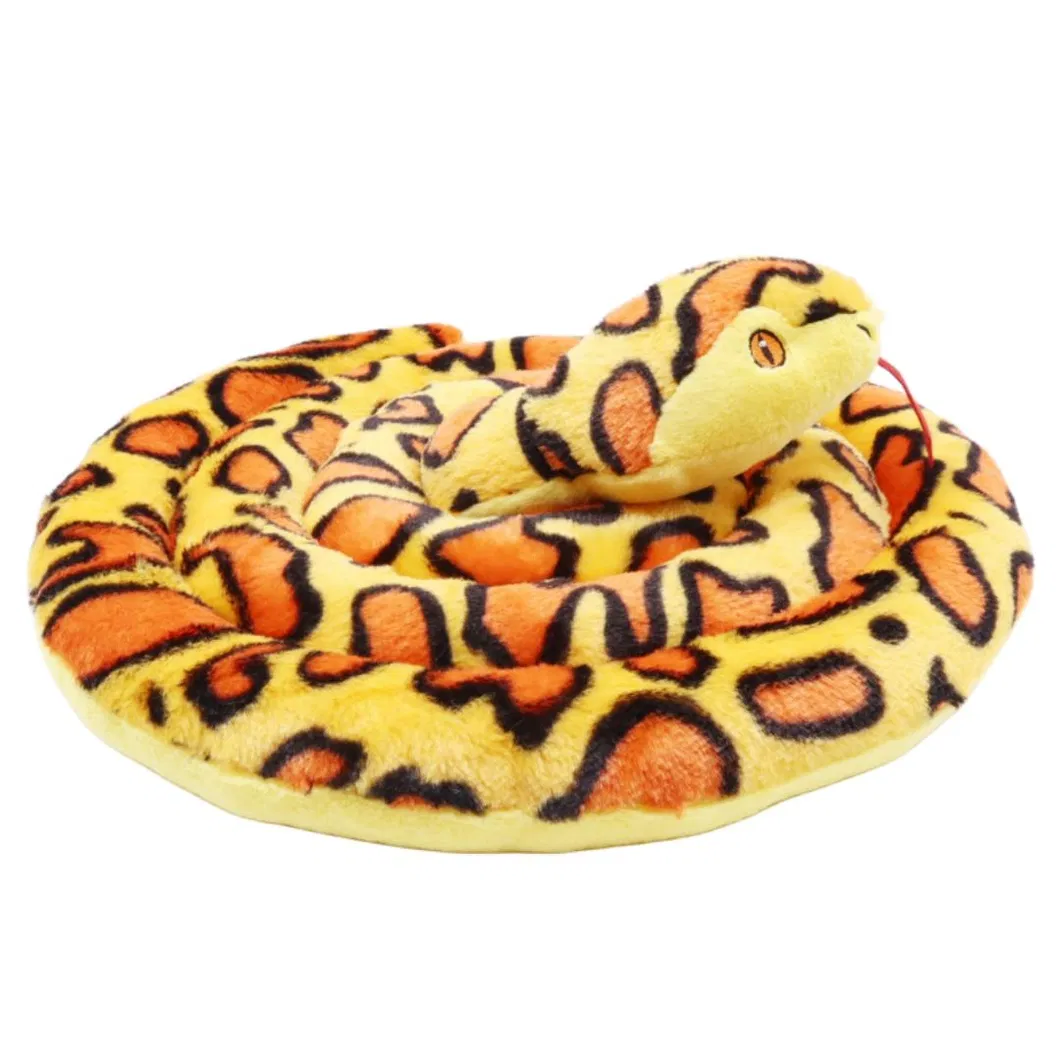Amazon Hot Sale Giant Custom Lifelike Stuffed Animal Soft Plush Snake Toy