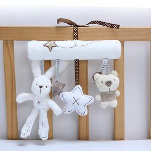 Plush Hanging Toy for Crib, Car Seat, Stroller Newborn Gift Baby Hanging Musical Toy With Music Box Educational Sensory Toy