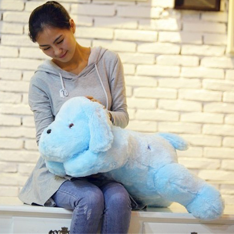 Colorful LED plush cushion dog 5