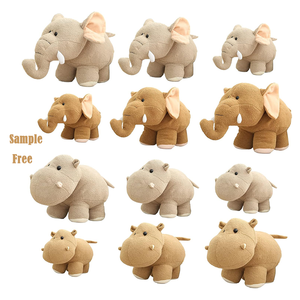 Kawaii Baby Elephant Plush Toy Hippo Stuffed Toys for Children Soft Elephant Doll Baby Little Elephant Toy Gifts for Birthday