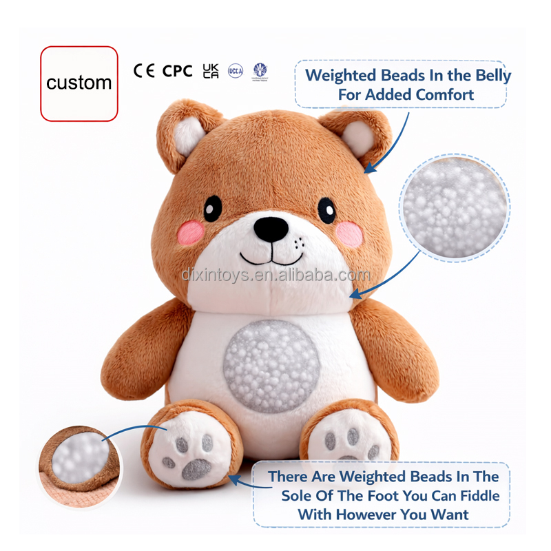 Manufacturers Custom Cute Soft Toys Weighted Stuffed Animal Custom Weighted Plush Toys