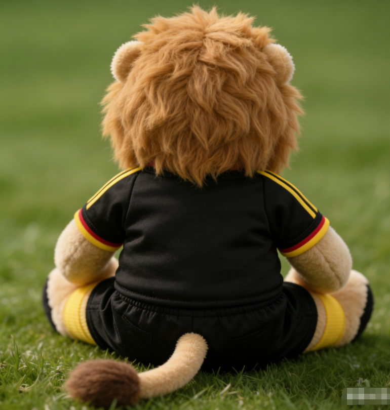 Football Team Mascot Lion Plush PP Cotton Soft Cuddly Exquisite Stitching Birthday OEM ODM for Club Fan Stores