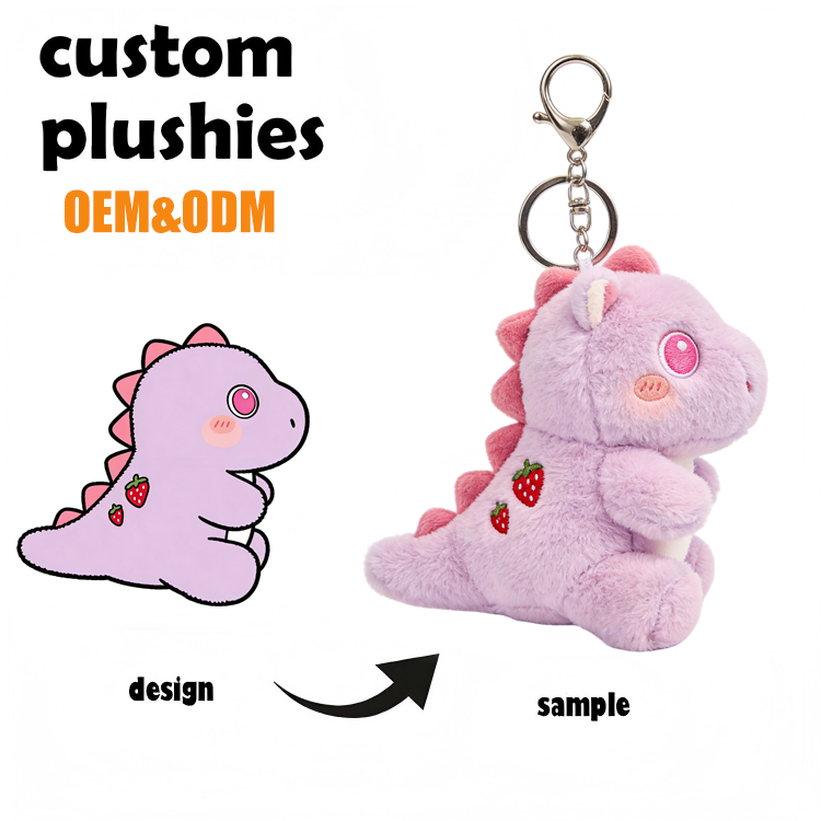Custom Plush Toy Character Keychain PP Cotton Custom Plush Manufacturer Supplier for Personalized Cartoon Figure Plush Toy
