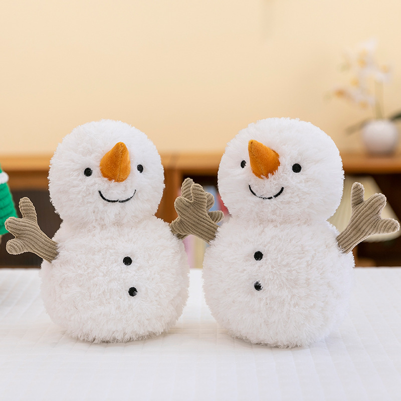 Cute Snowman Plush Toy, Soft Doll, Small Pillow, Home Decoration, Christmas Gift