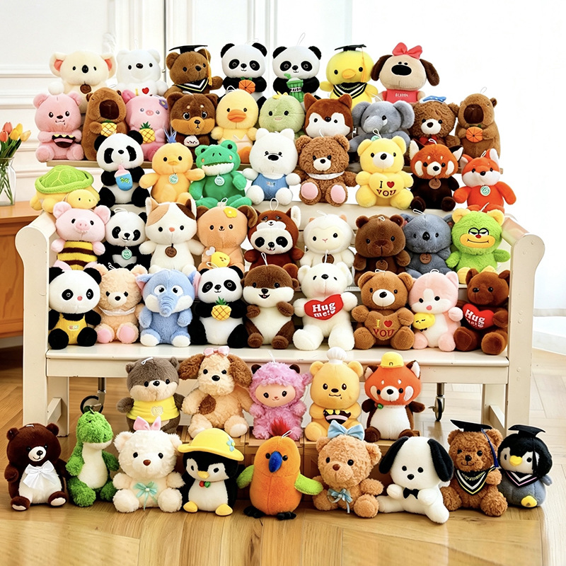 Cheap Wholesale Small Size Doll Claw Machine Toys Plush Mini Claw Cranes Machine Toy Stuffed Animal Plush Toys Bulk