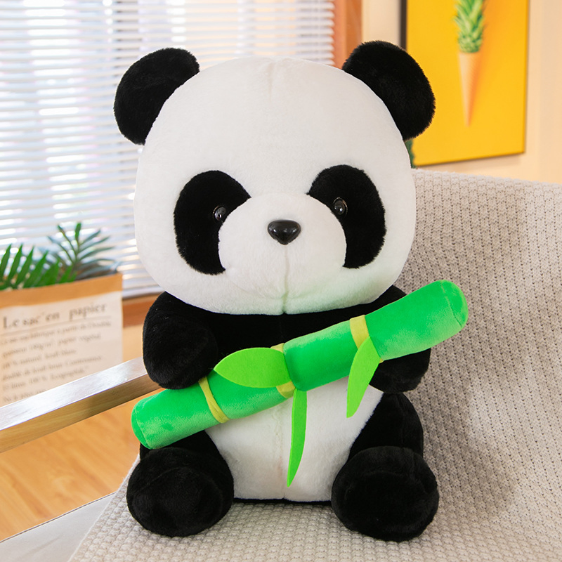 Bamboo Panda Doll Hug Bamboo Panda Transformed Into Plush Toy National Treasure Huahua Giant Panda Birthday Gift