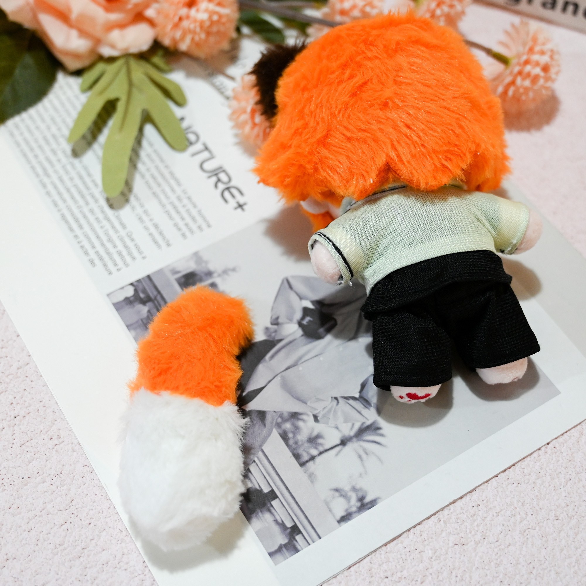 Custom Cartoon Soft Toy Doll Furry Plush Personalized Anime Fox Character with Removable Clothes
