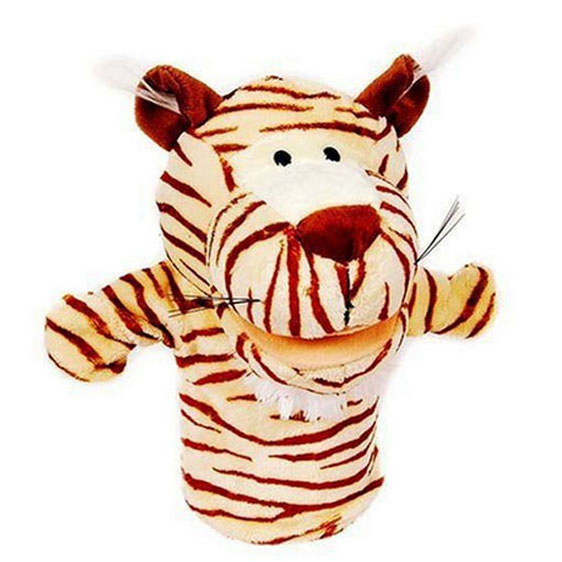 Handmade Plush Toys Stuffed Snowman Hand Puppet Toy for Children Toys
