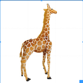 Cross-Border Simulation Giraffe Doll Zoo Mascot Plush Toy Fawn Bear Type PP Cotton Filling Stress Relief Function Wholesale