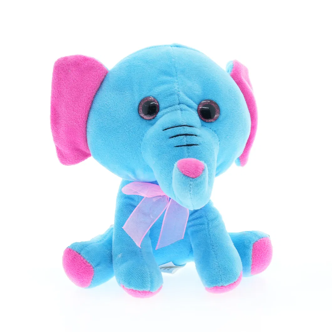Custom Doll Baby Promotional Gift Sitting Elephant Plush Stuffed Toys