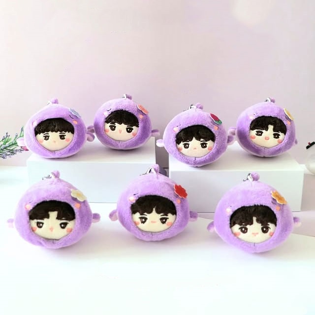 OEM ODM Custom Cute Manga Anime Plush Keychain Toys Pendant Doll Juguetes Mini Stuffed Custom Blind Box Plush Keychain