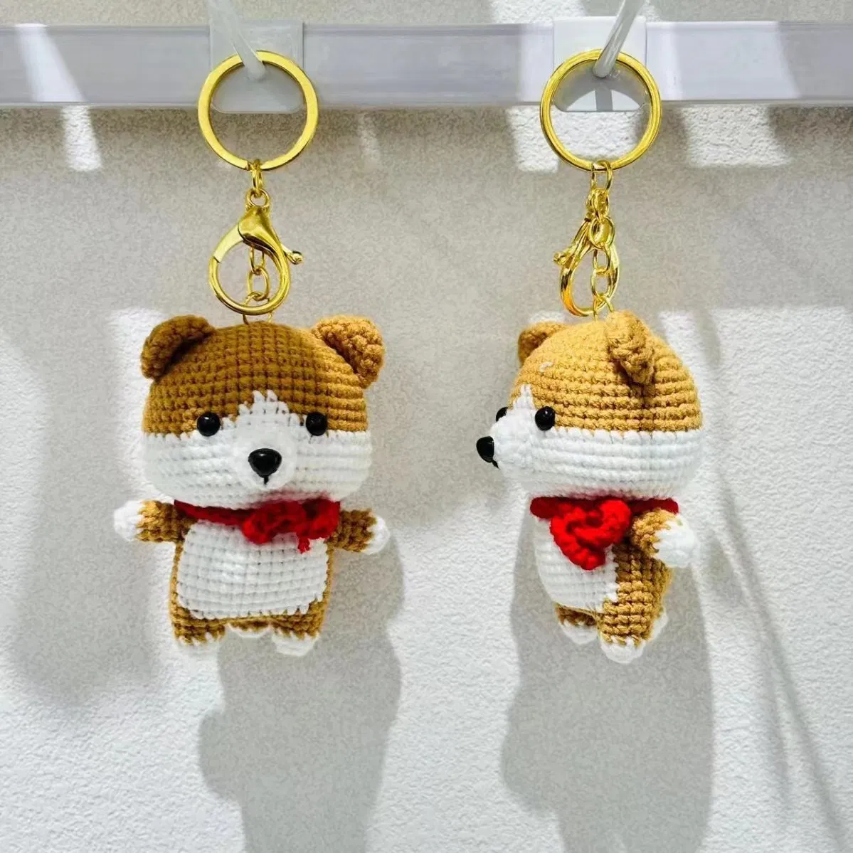 Wholesale Cute Baby Gift Crochet Plush Doll Cartoon Animial 100% Handmade Knitted Toys