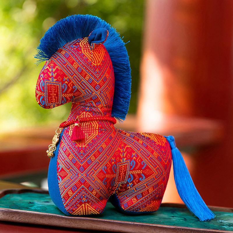 2026 Year of the Horse Mascot Plush Toy Doll Roman Plush Toy Fabric Doll Company Annual Meeting Gift