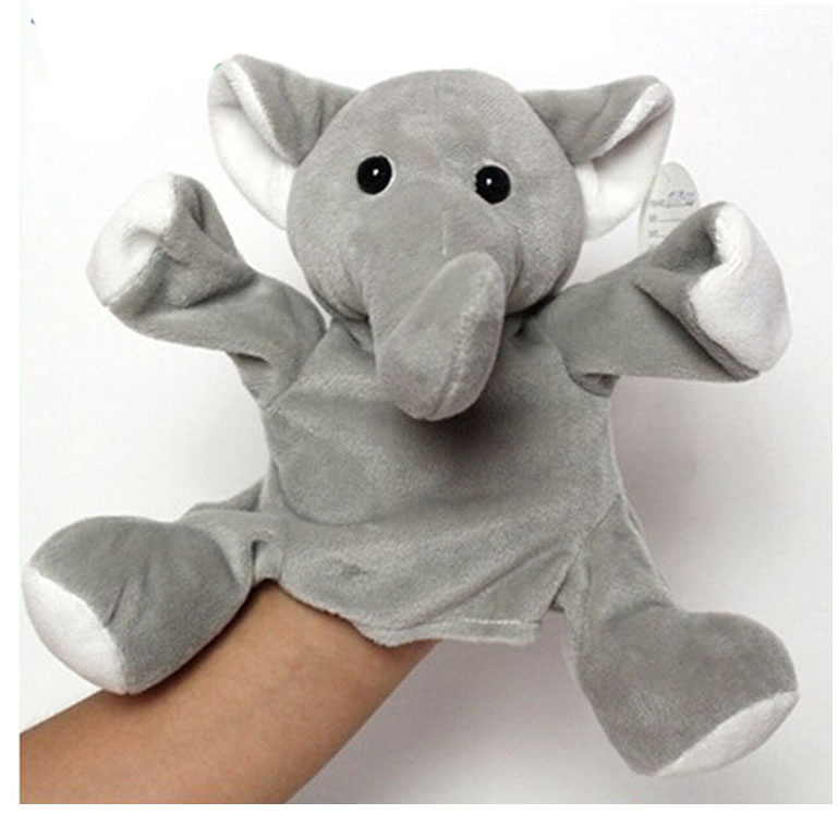 Handmade Plush Toys Stuffed Snowman Hand Puppet Toy for Children Toys