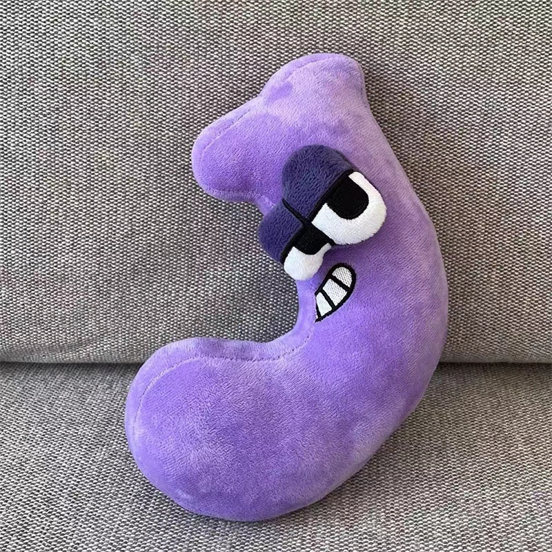 Wholesale Price OEM Manufacturer Yiwu Market Personalized Peluche Custom Design Super Soft Doll Stuffed Alphabet Custom English Letter Plush Toys Factory