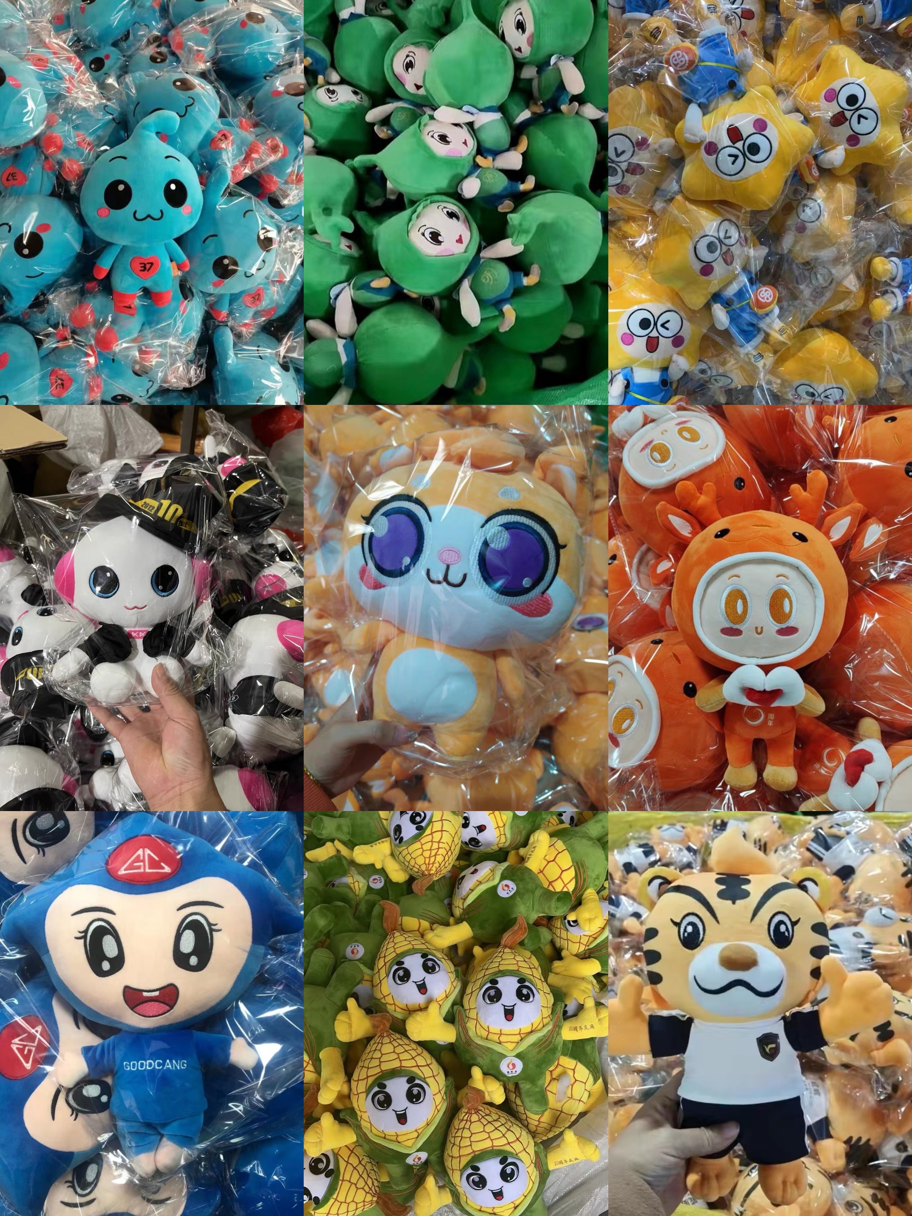 Bespoke Corporate Mascot Plush Doll High Quality Stuffed Animal Customized Character Toy for Business Opening Anniversary