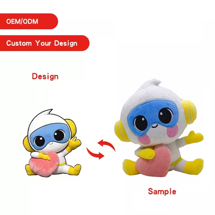 OEM Custom Soft Stuffed Animal Toy Factory Direct Plushies PP Cotton Filled Kids Company Gifts Embroidered Anime Mascot