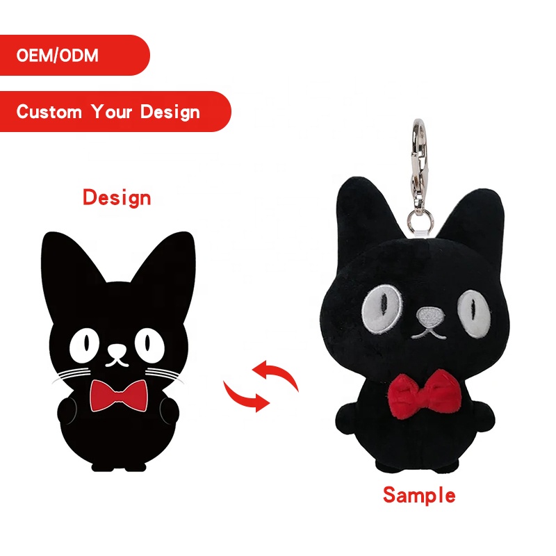 Low MOQ Custom Made Small Kpop Plush Doll Keychains Toy Custom Plush Keychain