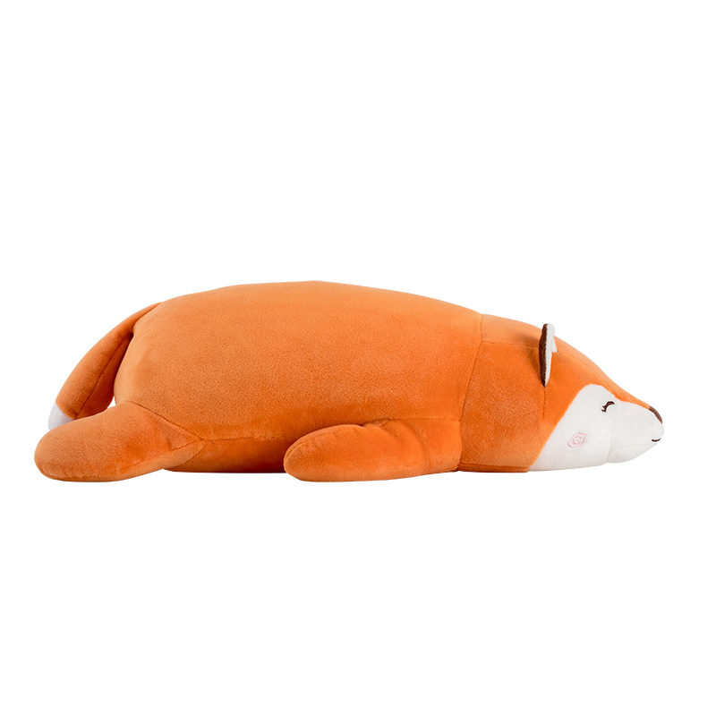 Custom Kids Plush Handmade Cartoon Cute Fox Plush Toy Sleeping Fabric Kids Plush Stuffed Toy