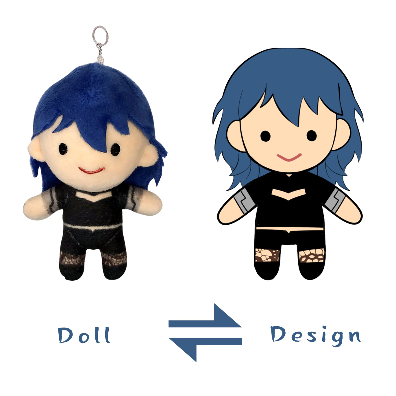 Plush keychain doll 1