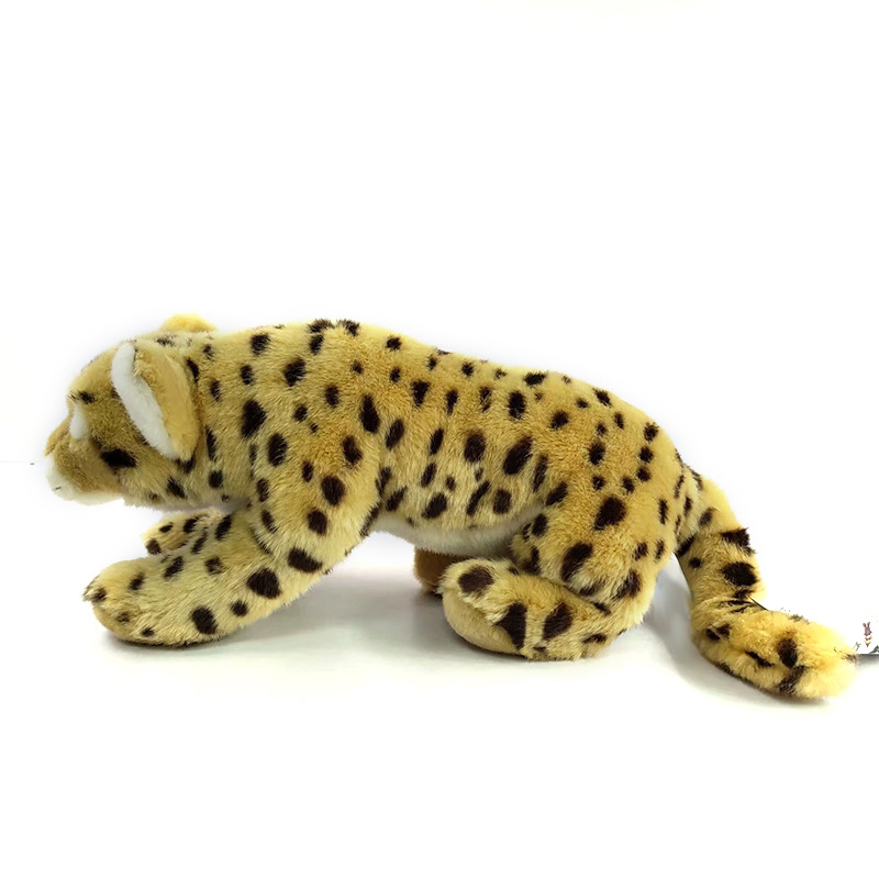 Creative Wholesale Custom Plush Stufed Animal Simulated Leopard Toy for Kids