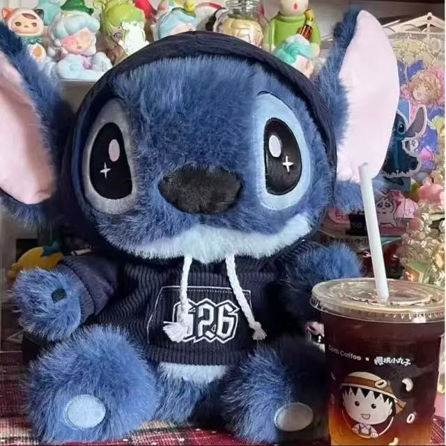 Super Soft Blue Plush Toy Baby Doll with Suspender Pants PP Cotton Filled 23cm