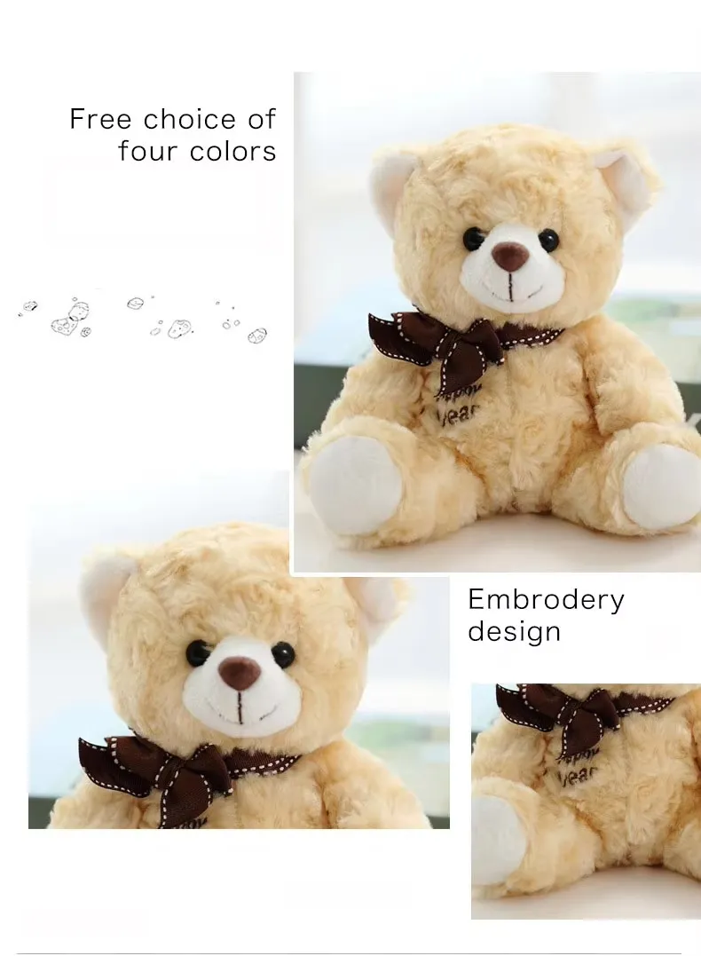 Wholesale Custom Plush Teddy Bear Stuffed Animal Toy Cute Soft Mini Small Kawaii Stuffed Fluffy Plush Teddy Bear for Kids