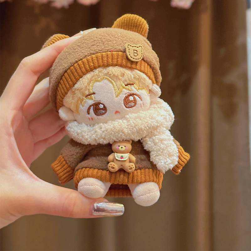 Customized 10cm Mini Plush Soft Toy Doll with Cute Character Design and Plush Keychain