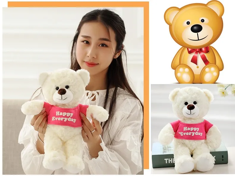 Wholesale Custom Plush Teddy Bear Stuffed Animal Toy Cute Soft Mini Small Kawaii Stuffed Fluffy Plush Teddy Bear for Kids